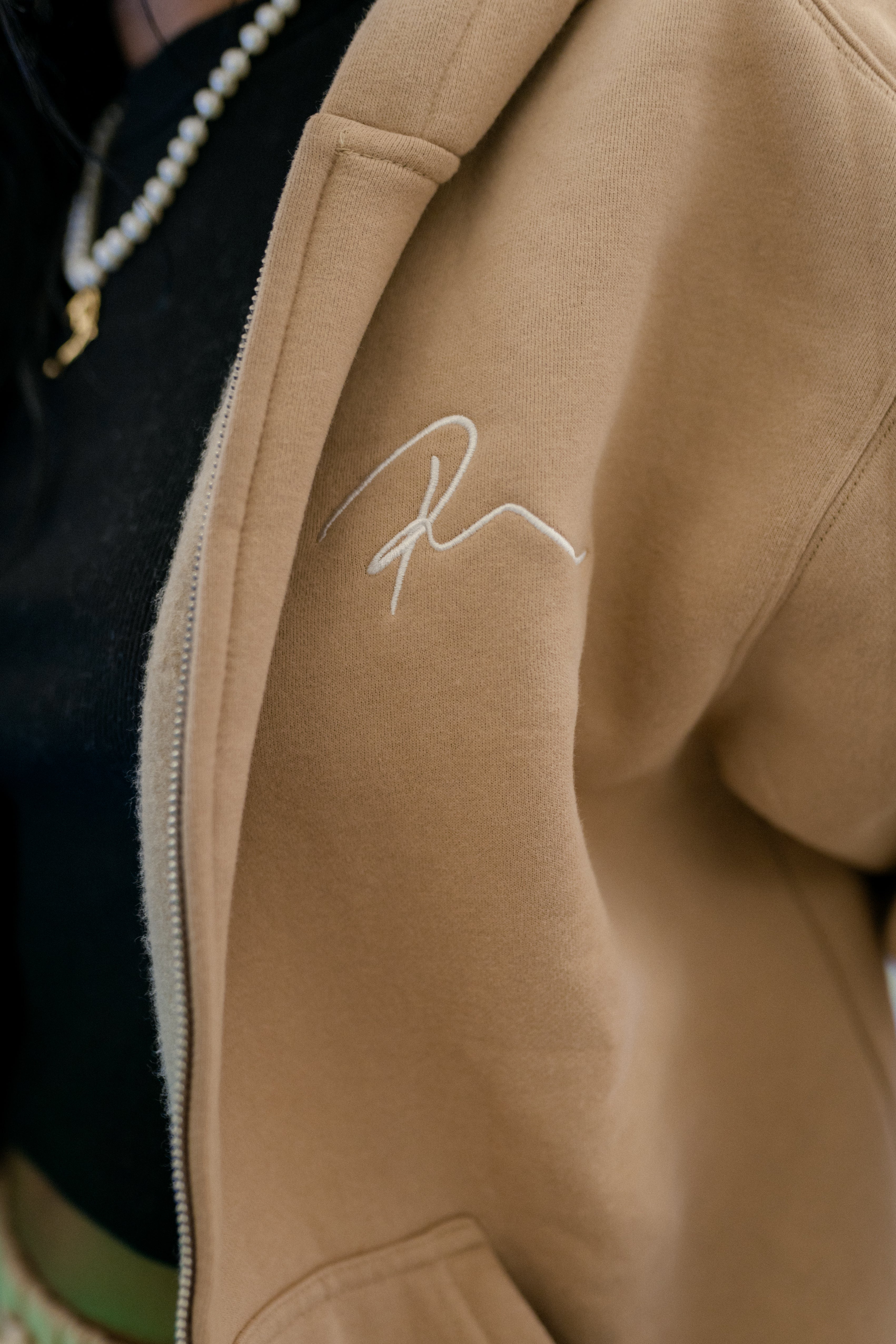 Preme Champagne Zip Up Hoodie