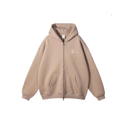 Preme Champagne Zip Up Hoodie